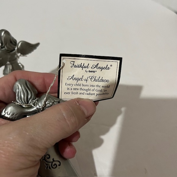 NEW Pewter Faithful Angels Figurines Angels of Caregivers And children by Ganz - Picture 4 of 5